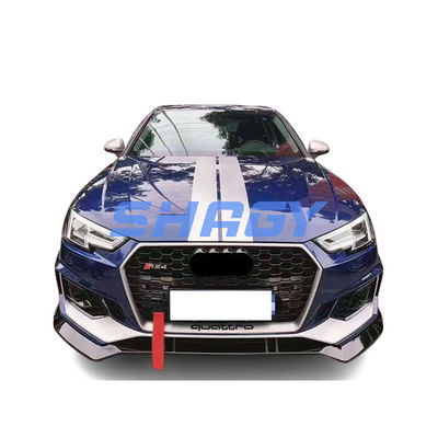 アウディA4B9 RS4スタイルに改造された前面バンパー PP 4.5素材グリル