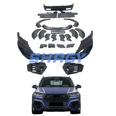 アウディ Q7 ボディキット Q7 アップグレード ABT スタイル フロント バンパー 後部 バンパー ワイド ボディキット